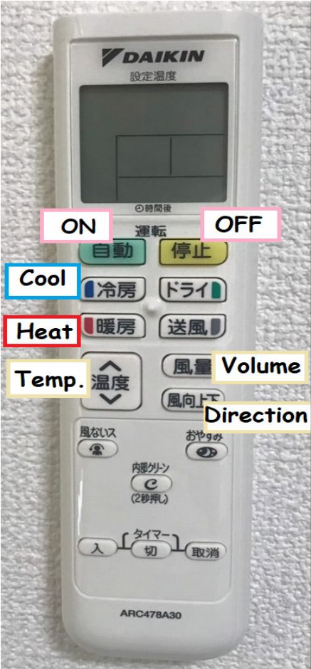 Air conditioner remote for upstairs bedrooms