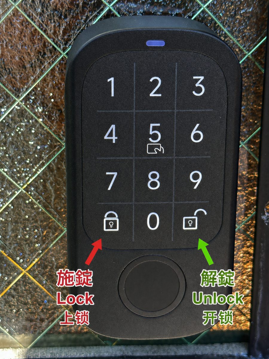 Door lock keypad guide